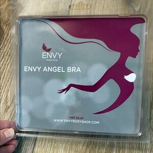Envy Angel Bra Silicone Inserts - 2 Black Size A. New